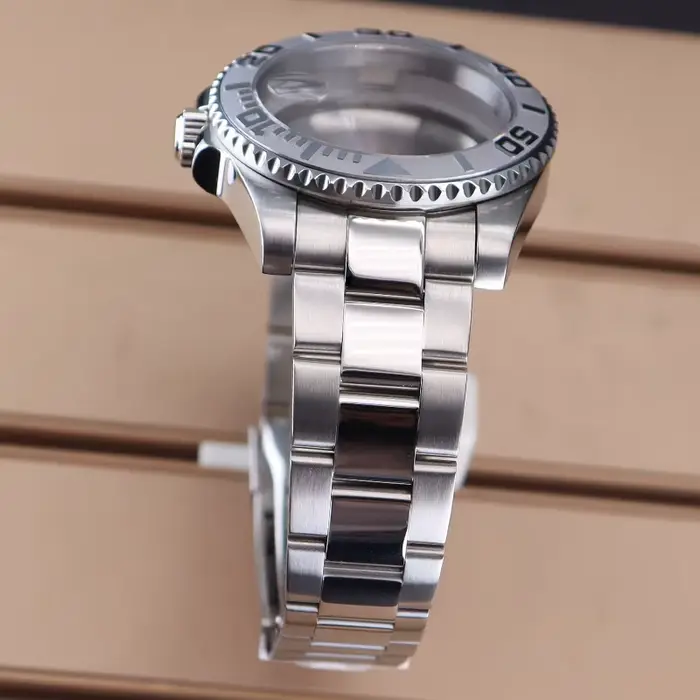 40mm montre 20mm Bracelet ensemble boîtier saphir cristal verre pour Seiko Nh35 Nh36 Eta 2824 mis5 8215 mouvement 28.5mm YACHT-MASTER