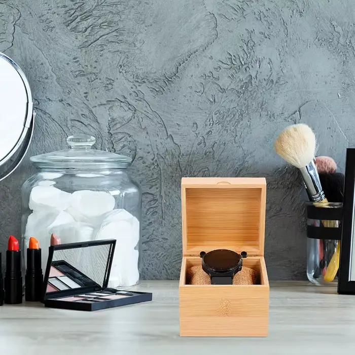 Boîte à montre en bois simple pour homme et femme