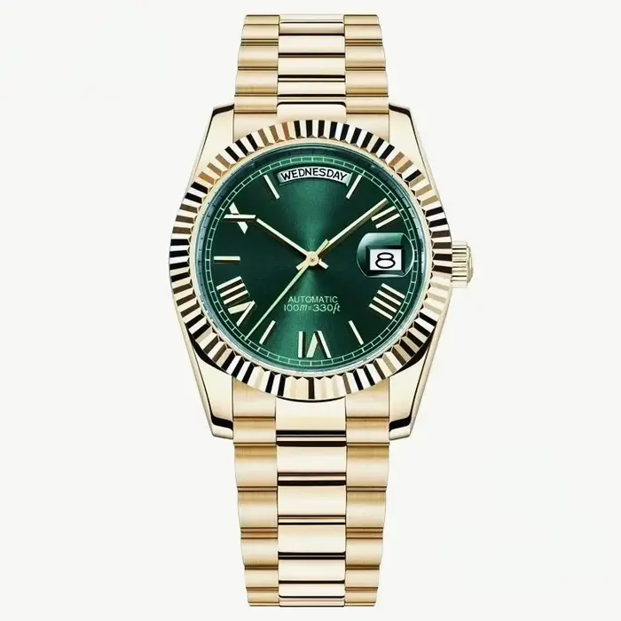 Montres mécaniques automatiques de luxe unisexes 36 mm 40 mm avec fonction jour et date