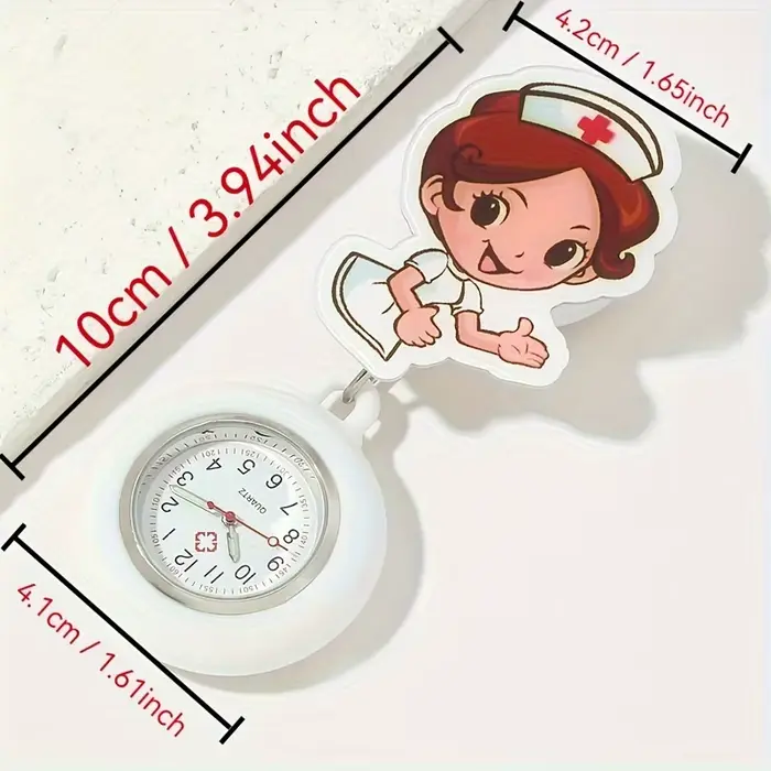 Adorable montre d'infirmière de dessin animé