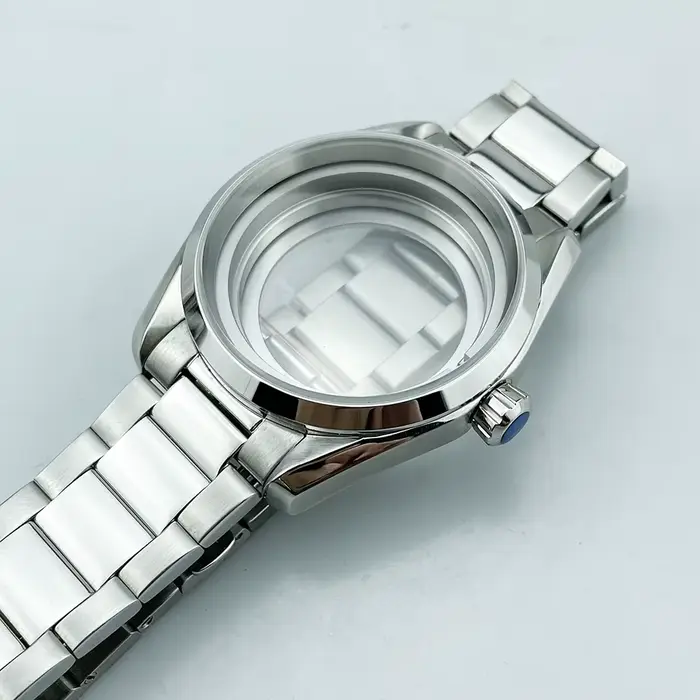 Montre en acier inoxydable PHYLIDA HQ 10ATM WR 41MM double dôme saphir boitier ajustement Aqua AT150 style homme occasionnels
