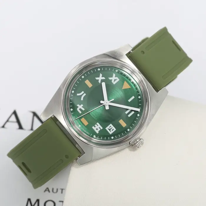 Montre mécanique pour homme - Mouvement à remontage manuel de 36 mm - Design élégant de style Bauhaus