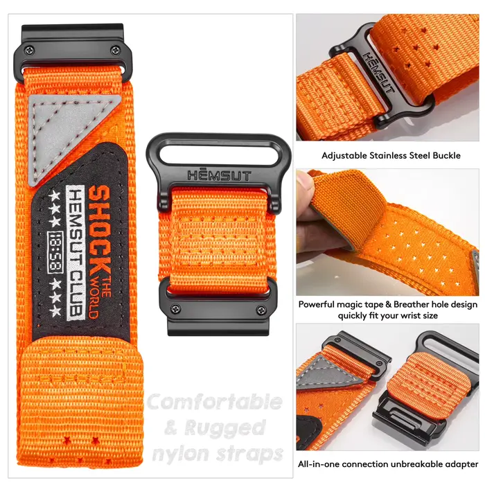Hemsut-Bracelet de montre Club robuste Garmin
