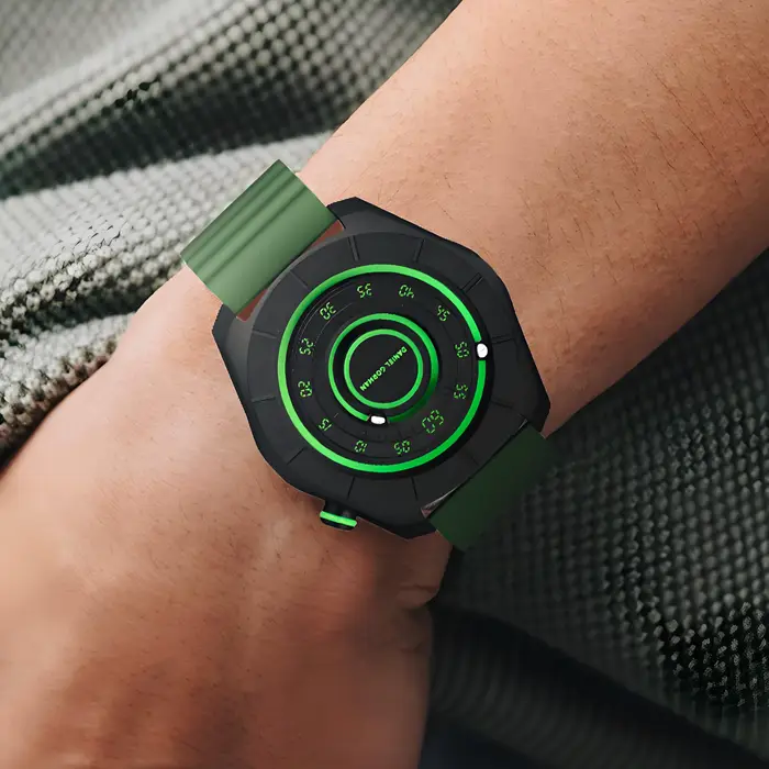 Nouvelle montre Daniel Gorman 2025 pour homme Quartz élégante verre saphir résistante à l'eau occasionnels multicolores