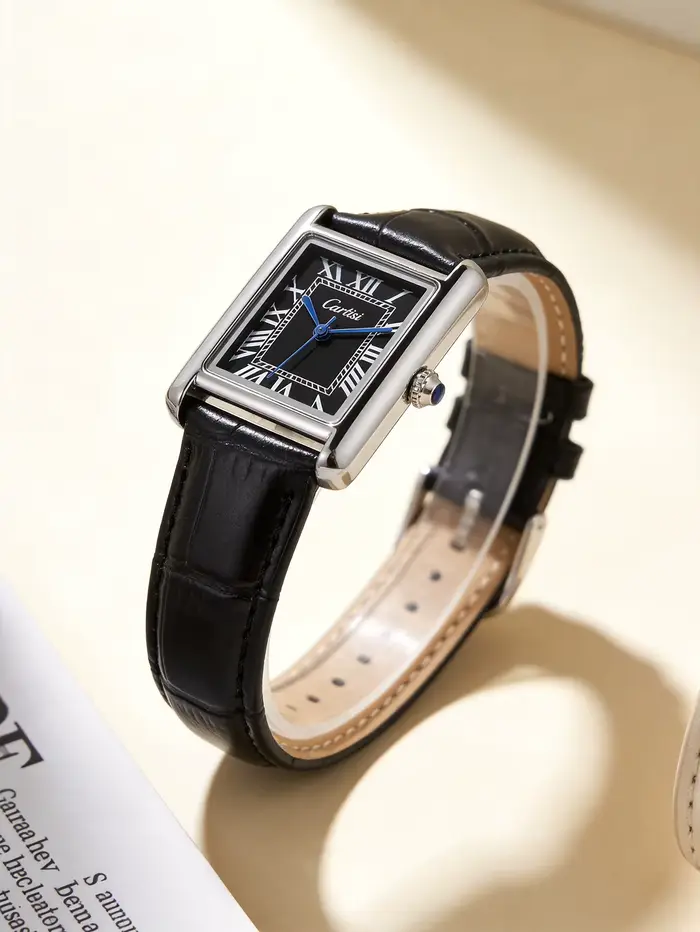 Montre à Quartz rectangulaire pour femmes et filles