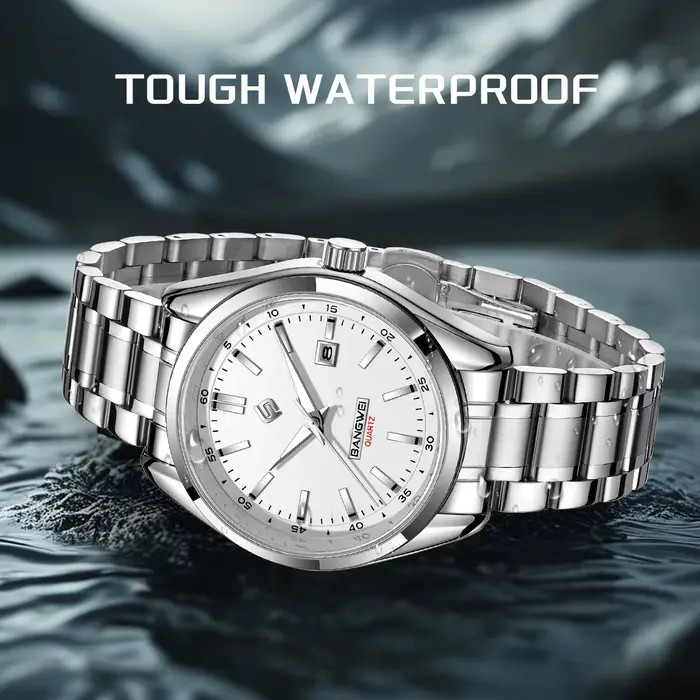 Montre Quartz pour Homme BANMGWEI avec Chiffres Lumineux Élégante et Polyvalente Occasions Spéciales
