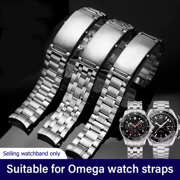Bracelets de montre en acier inoxydable argenté 904L
