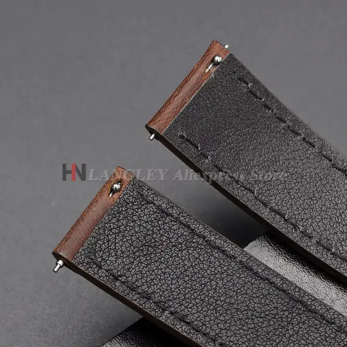 Bracelet de montre en cuir de veau véritable