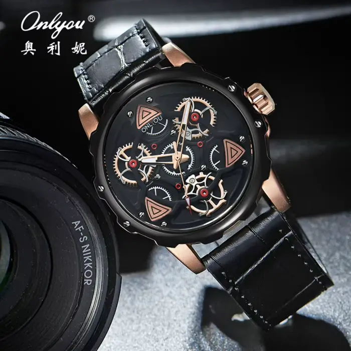 Onlyou – montre à Quartz authentique pour hommes d'affaires