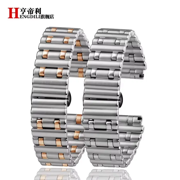 Bracelet de montre en acier inoxydable pour homme