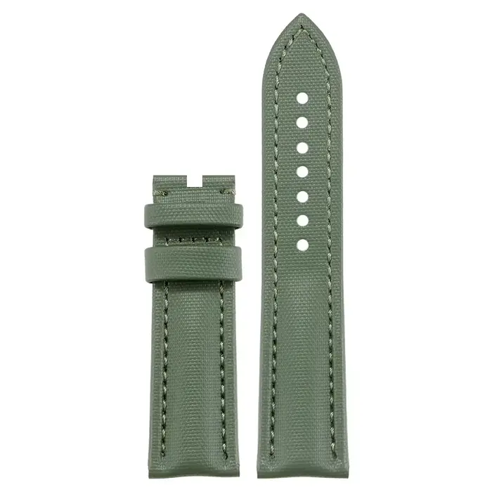 Bracelet de montre en nylon vert Aurora pour Blancpain Fifty Fathoms 50 Finds 5000 5100 5015 5200, a