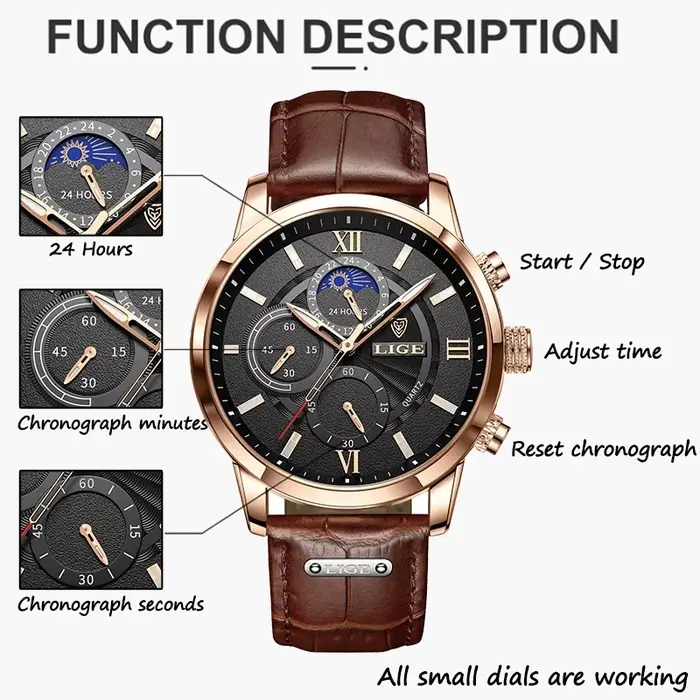 2025 LIGE montres pour hommes Top marque de luxe