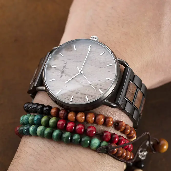 BOBO BIRD montres pour hommes marques de luxe de haute qualité mouvement à Quartz montre-bracelet pour homme bracelet en bois Relogio Masculino