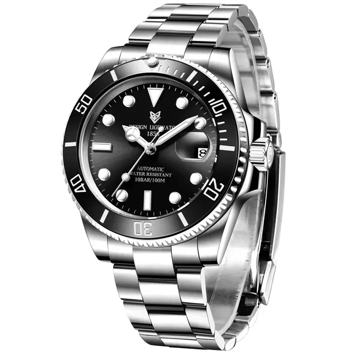 LIGE Top marque de luxe montre automatique pour hommes mode étanche Sport hommes montres mécaniques 