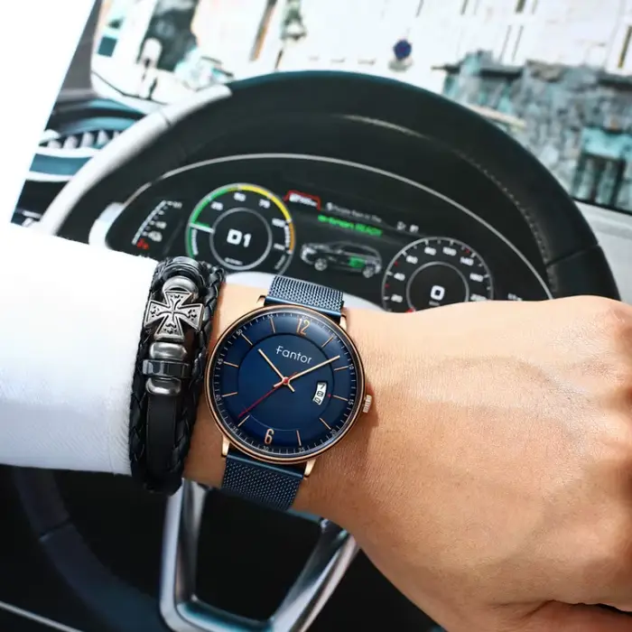 Montre minimaliste de luxe de marque FANTOR pour hommes