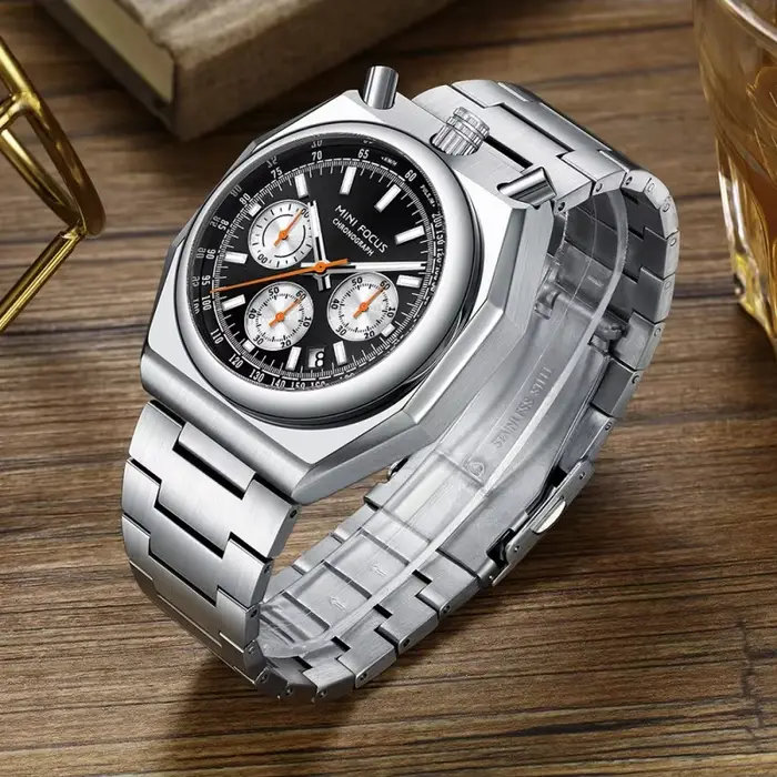 MINI FOCUS disponible en Stock MF0601G chronographe montre à Quartz pour les amoureux mode montre-bracelet lumineuse étanche avec calendrier