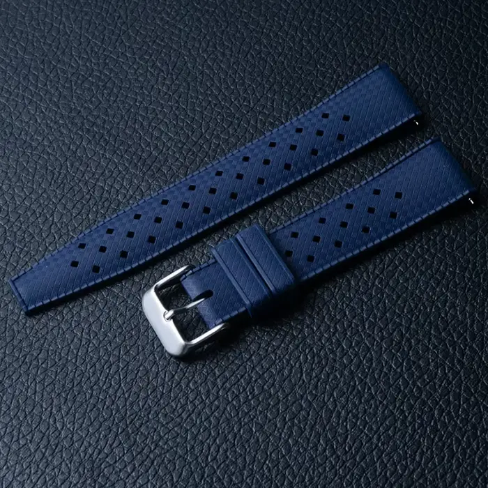 Bracelet de montre FKM de STYLE TROPIQUE classique 18mm 20mm 22mm, pour Seiko pour Oris Citizen, bra