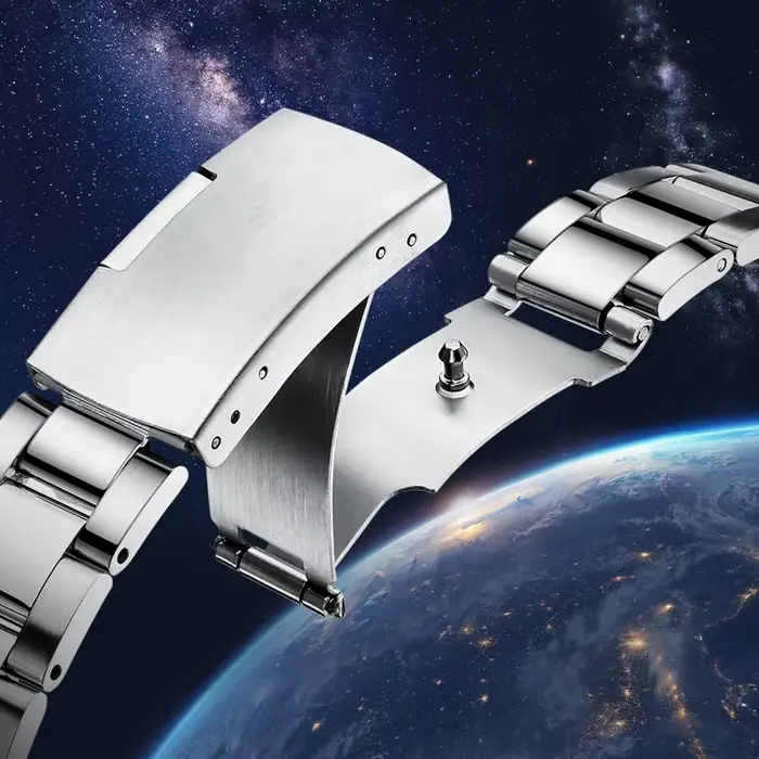 Montre pour homme avec cadran carte du monde
