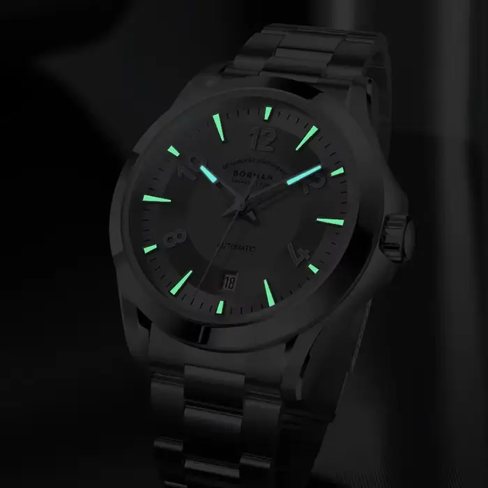 BORMAN BM3968 hommes montre haut de gamme marque 41.5MM automatique mécanique montre-bracelet 50 étanche saphir lumineux Date mis5 8215