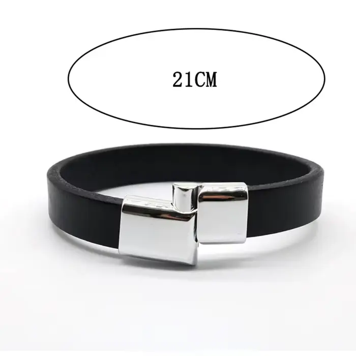 Bracelet en cuir de vache Vintage Simple pour hommes