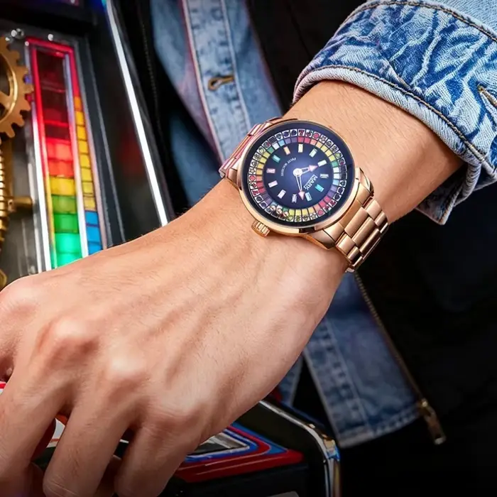 Montre pour homme Mark Fairwhale Brand 5086, nouvelle montre à cadran rotatif, montre de luxe étanche à quartz, montres de mode pour homme, Reloj