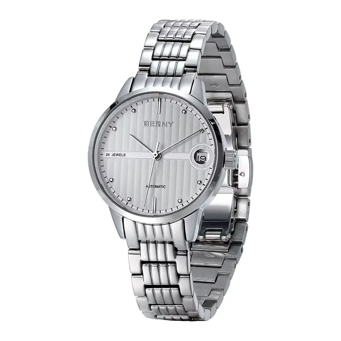 BERNY montre automatique pour femmes élégant marque de luxe auto-vent mécanique dames robe montre-br