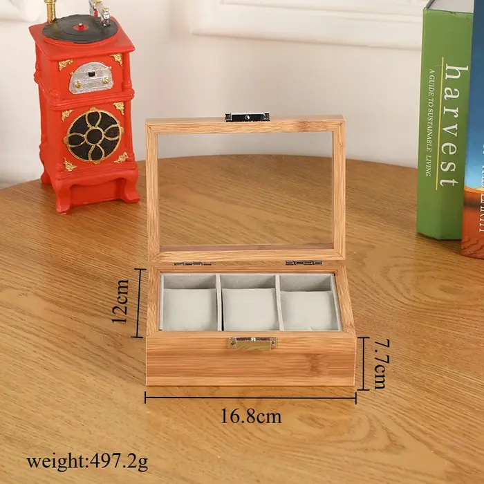 Boîte de rangement de montre en bois antique à offrir pour collectionneurs montres et amoureux de design pour bureaux et intérieurs