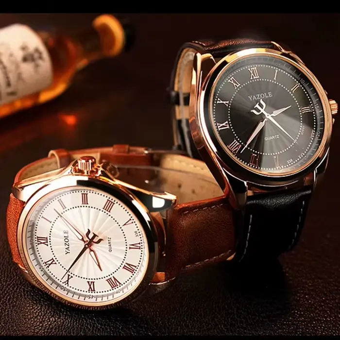 YAZOLE montre à Quartz hommes Top marque montres de luxe horloge montre-bracelet