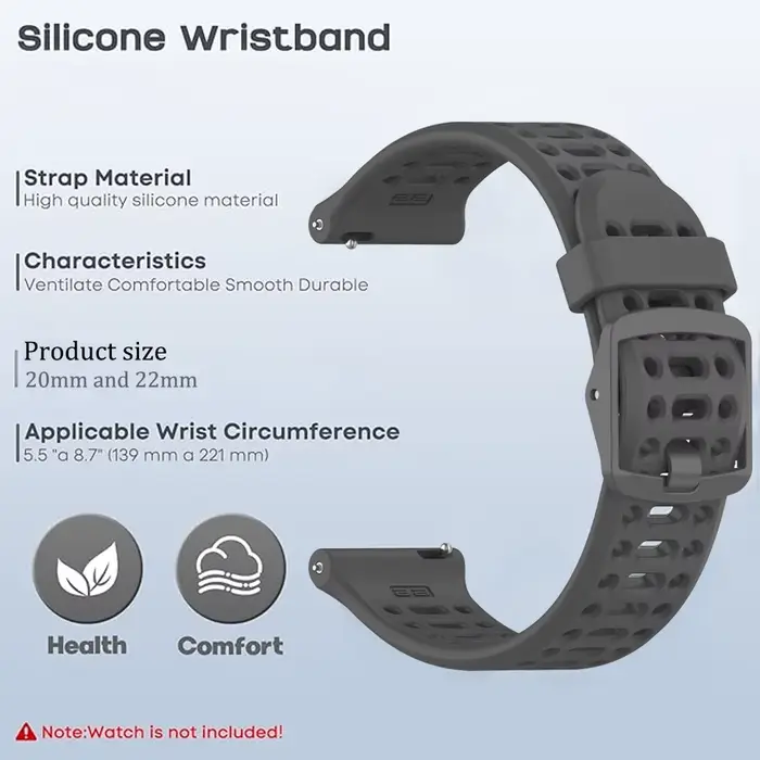 Bracelet de rechange en silicone bicolore pour Suunto Vertical 2/RACE 2 S/Run/OceanTwo-Tone et Suunto 5 9 Peak Pro - Compatible Unisexe - Durabilité et Style