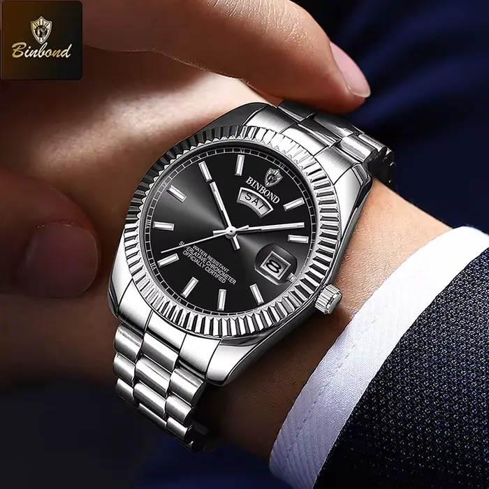 Montre sport de luxe BINBOND pour homme