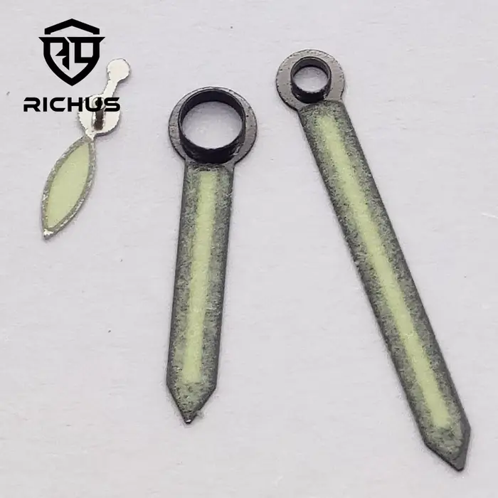 RICHUS 6497 6498 aiguilles de montre noir argent