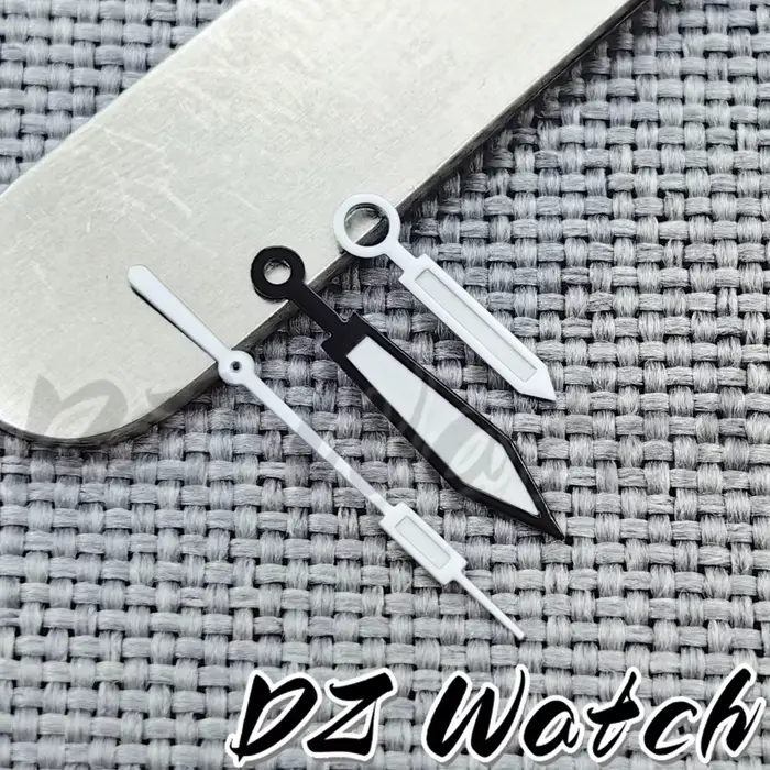 DZ-Aiguilles de Montre Lumineuses Vertes, Noir, Blanc, Adaptées au Mouvement NH34, NH35, NH36, NH38,