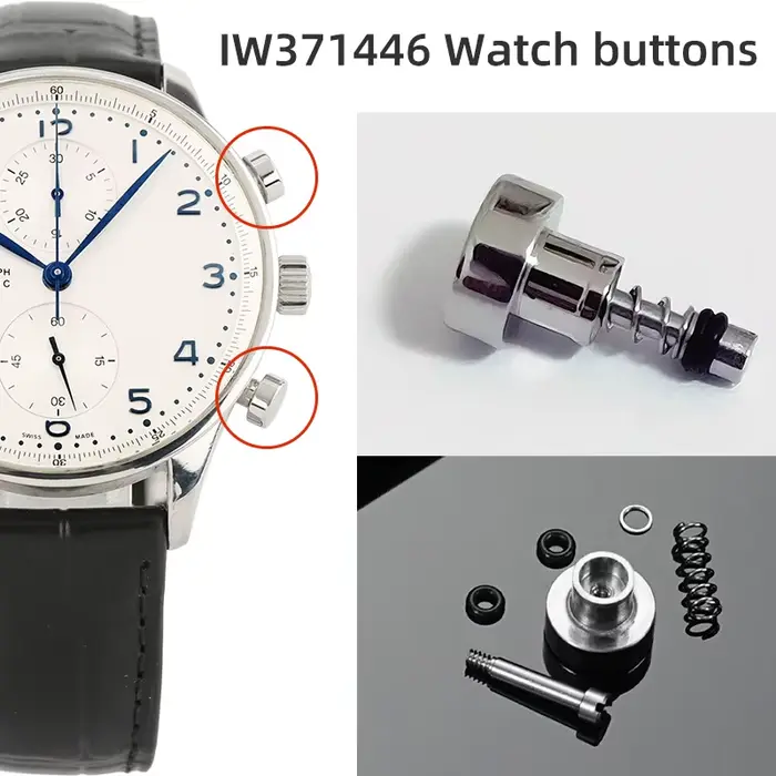 Boutons de Montre IWC Portugal Chronographe Série Accessoires de Haute Horlogerie pour Homme Occasions Spéciales Noir Jaune Vert Bleu