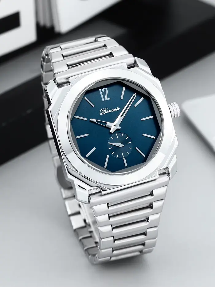 Montre DENVOSI de luxe pour homme à cadran octogonal - Style extrêmement simple