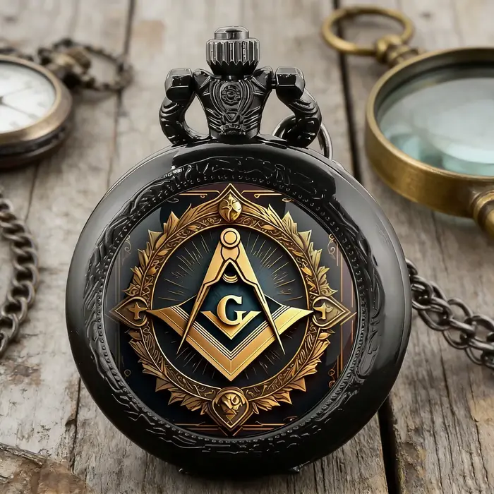 Montre de poche vintage en verre bombé pour homme et femme