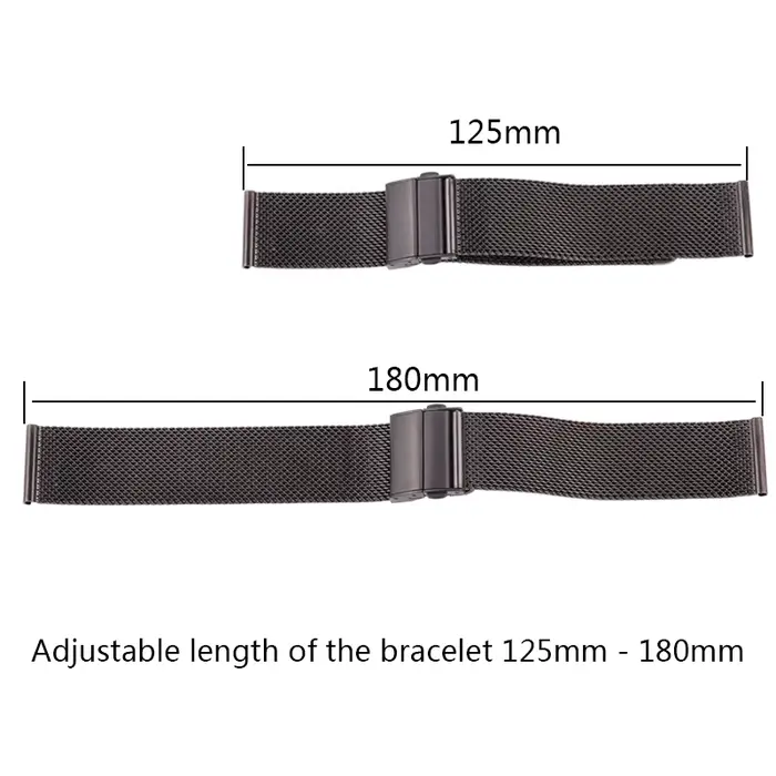 Bracelet de montre à boucle milanaise en maille