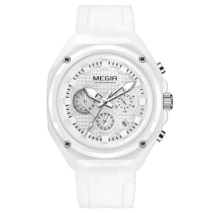 MEGIR haut montre de luxe pour hommes chronographe étanche lumineux homme montre-bracelet Date semai