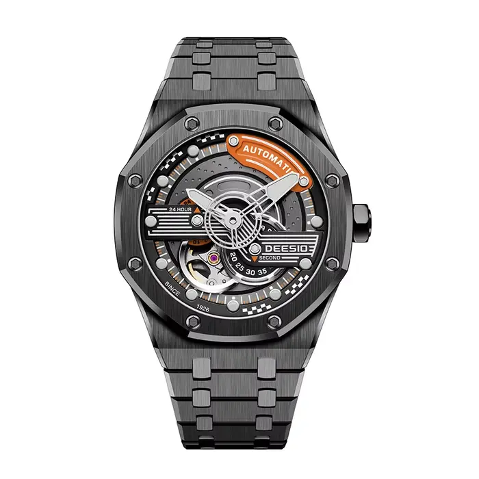 Deesio montre mécanique automatique pour hommes japon mis5 82S7 mouvement boîte en acier inoxydable