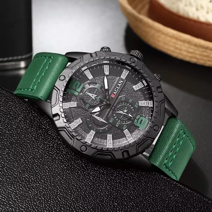 Montre-bracelet en cuir pour homme, marque supérieure, mode, horloge, cadeau