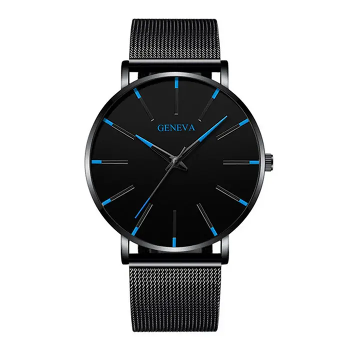 Montre genève minimaliste pour hommes