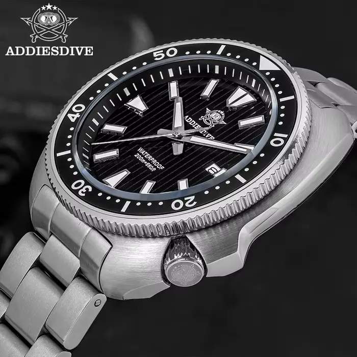 ADDIESDIVE – montre de plongée en verre saphir pour hommes