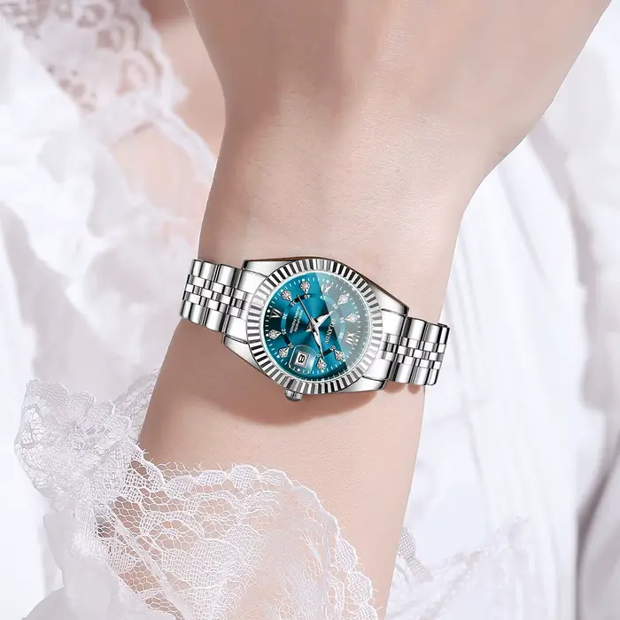 Montre à quartz pour femme avec cadran Roma
