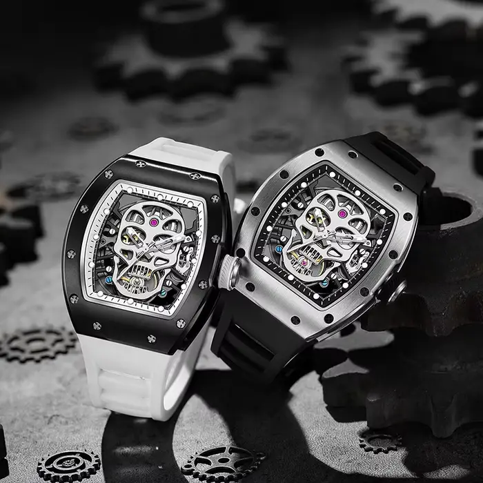 Montre mécanique à mouvement automatique pour hommes