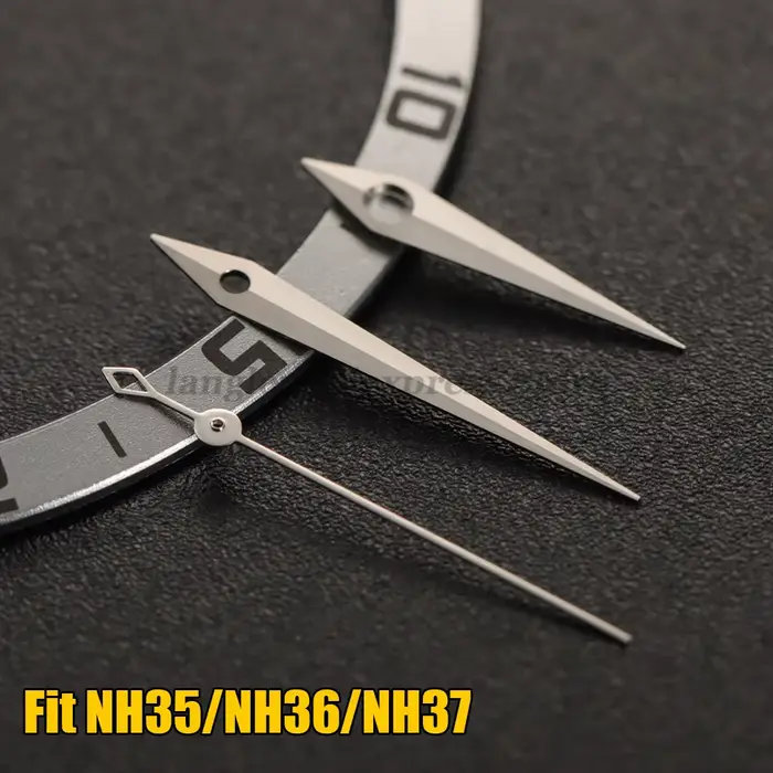 NH36 NH37 aiguilles polies 14*18*19mm Dauphine Aiguille présage Cocktail Style montre