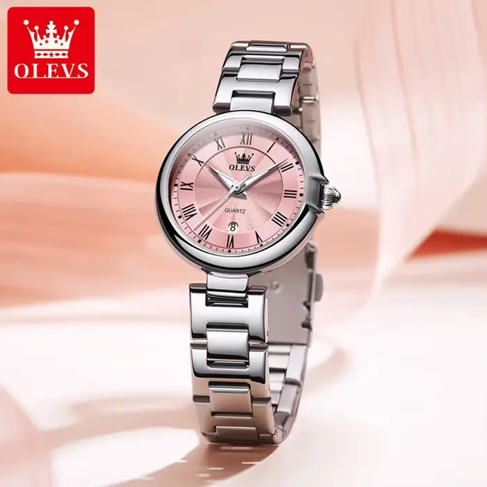 OLEVS montres pour femmes élégant mode or Rose Original montre-bracelet à Quartz étanche lumineux Da