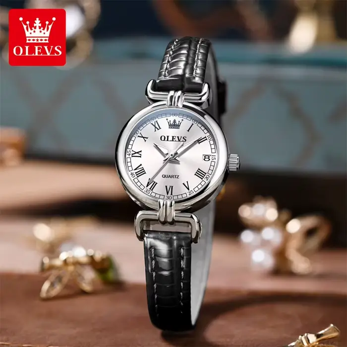 OLEVS 5645 nouvelles femmes montres élégant Original Date Quartz montre-bracelet étanche