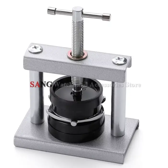 Kit de réparation de montre avec presse à fond de boîtier en acier inoxydable pour horlogers et amateurs d'horlogerie occasions spéciales