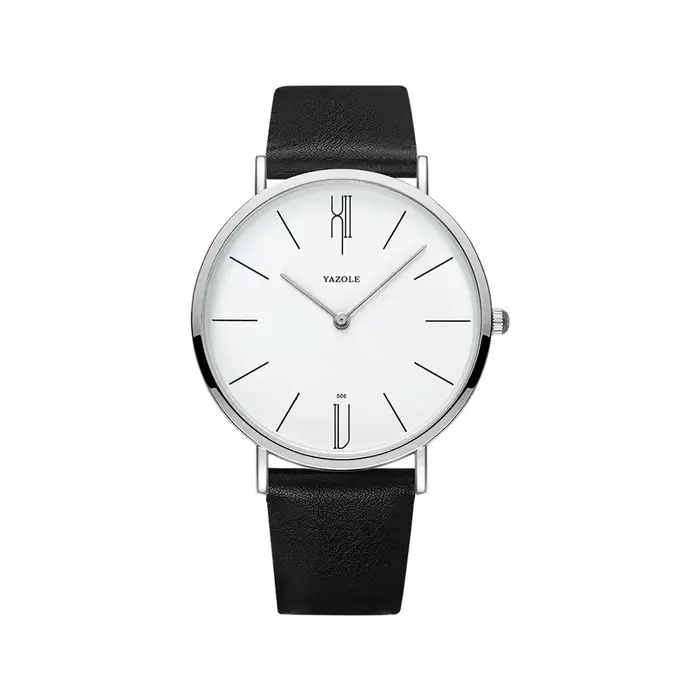 YAZOLE montres à Quartz pour hommes décontracté minimaliste Ultra-mince montre pour hommes 30M étanc