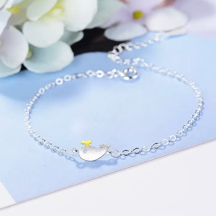 Nouveau Bracelet Artisanal Exquis en Argent Sterling 925 pour Femme