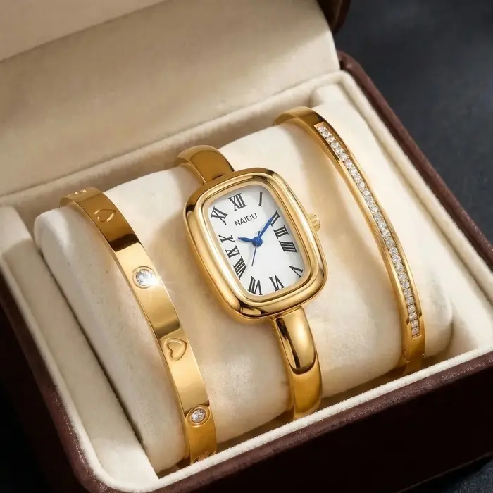 Montre décontractée pour femme en alliage avec affichage à l'échelle romaine pour toutes les occasions